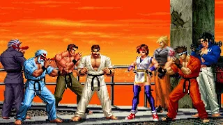 [KOF Mugen] Memorial | Karate Master Takuma vs Disciples Ryo, Robert, Yuri & Kung Fu Man  [ 4vs4 ]