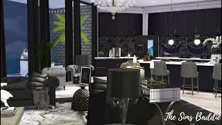 I Created a Bougie Apartment | Onyx Manor | Glam Apartment | Sims 4 | Realistic Build | CC +Download