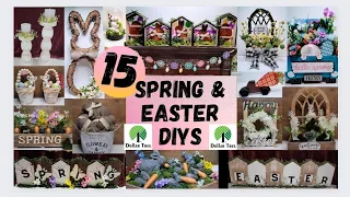 15 *Must See* Spring & Easter Dollar Tree DIYs || Traditional & Neutral Decor Compilation Mega Video