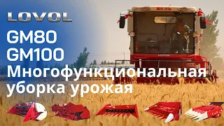 Комбайн LOVOL GM80 и GM100  | Cбор урожая пшеницы, сорго, сои, рапса и кукурузы