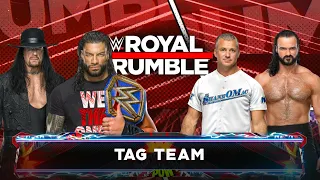 FULL MATCH - Roman Reigns & Undertaker VS Drew McIntyre & Shane McMahon | WWE2K23 |