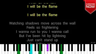 the flame lower key cheap trick karaoke instrumental lyrics