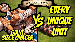GIANT SIEGE ONAGER vs EVERY UNIQUE UNIT | AoE II: Definitive Edition