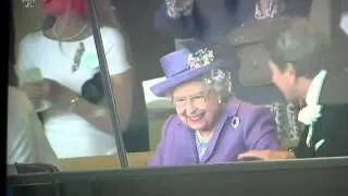 The queen's horse wins!