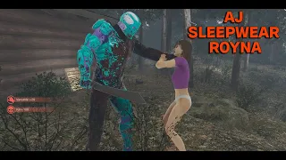 Friday the 13th Ryona リョナ - AJ 💜 sleepwear - Kills