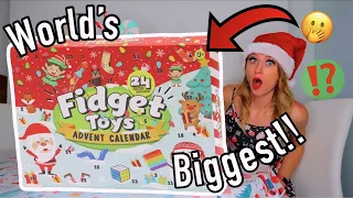 UNBOXING THE WORLD'S BIGGEST MYSTERY *FIDGET* ADVENT CALENDAR!!😱🎁⁉️ (24 MYSTERY BOXES...😦🎁)