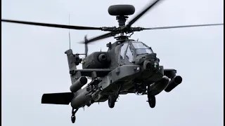 Army Air Corp Apache Pyrotechnic Display at RIAT 2019