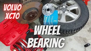 Front wheel bearing | Volvo XC70 | Special tool & press |