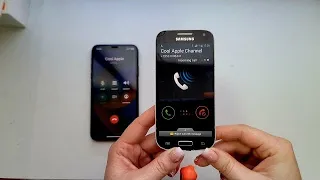 iOs vs Android / Apple 🍎 Iphone X vs Samsung Galaxy S4 Mini / Incoming & outgoing calls
