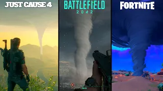 Tornado Comparison (Just Cause 4, Battlefield 2042, Fortnite)