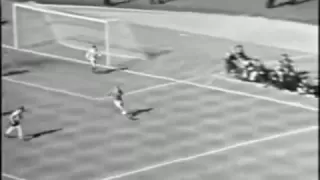 Sir Geoff Hurst, third goal, World cup Final 1966.  They think it's all over...