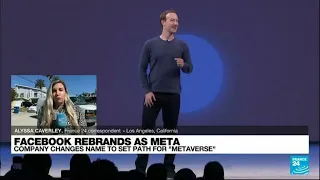 Facebook rebrands company by changing name to Meta • FRANCE 24 English