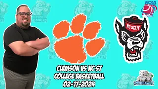 Clemson vs NC State 2/17/24 Free College Basketball Picks and Predictions  | NCAA Tips