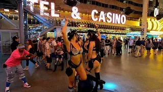 FREMONT STREET LAS VEGAS NIGHTLIFE AUGUST 2019