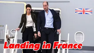 Prince William and Princess Kate have landed in France to watch the Rugby World Cup