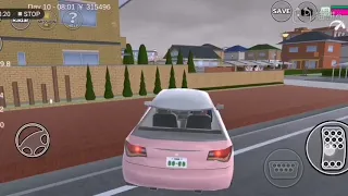 Drive through red bridge in Sakura school simulator