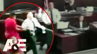 Court Cam: Inmate Tries to Steal Court Officer's Gun | A&E