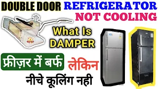 Damper Of Samsung Double Door Refrigerator ! What Is Damper ! डबल डोर फ्रिज नीचे कूलिंग नही कर रहा