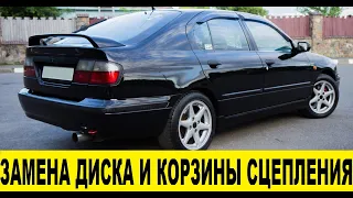 Nissan Primera P11, QG18DE Замена диска сцепления / Nissan Primera P11, QG18DE Clutch replacement