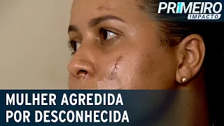 Mulher é agredida a garrafadas em bar por desconhecida | Primeiro Impacto (14/01/21)