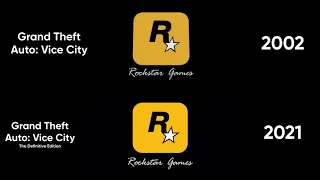 Rockstar Games/Rockstar North logo comparison (2001-2002/2021)