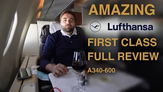 AMAZING Experience on Lufthansa FIRST CLASS | A340-600