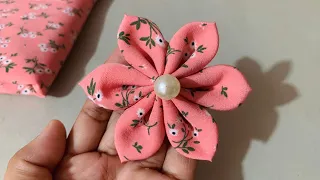 DIY: How to Make a Cloth Flower | DIY: Easy Tricks Fabric Flowers Making | Flower Making With Cloth