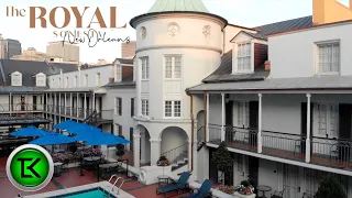 Hotel Tour: Royal Sonesta New Orleans (Interior Balcony room Tour) + On-site Dining & Amenities