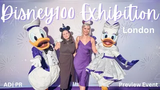 Disney100: The Exhibition London PREVIEW Event Vlog ✨