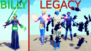 HERO BILLY vs LEGACY TEAM | TABS - Totally Accurate Battle Simulator