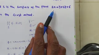Evaluation of Surface Integral in a plane 2x+y+2x=6 in the first octant