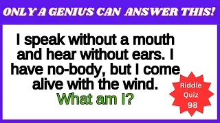 Are You A Genius? 10 Tricky Riddles To Test Your IQ! Quiz 98