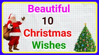 Christmas Wishes in English!! Beautiful Christmas Message !! Teaching World