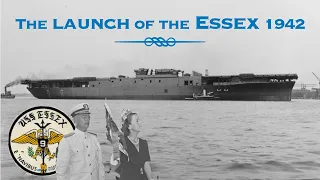 The Launch of USS Essex (CV-9)