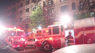 FDNY ~ 4th Of July Fire On Apartment Building Roof On Post Ave. ~ Raw Footage