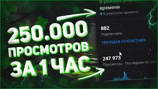 НАБРАЛ 250К ПРОСМОТРОВ ЗА 1 ЧАС! КАК НАБРАТЬ ПРОСМОТРОВ И ПОДПИСЧИКОВ В SHORTS // раскрутка shorts