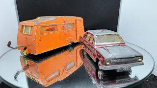 Diecast Restoration Dinky Toys Double vauxhall 101 no/151 1966/68  caravan  no/188/1961/63