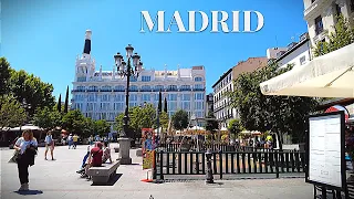 Walk to Madrid’s Literary Quarter, Barrio de las Letras | Madrid Walking Tour | Spain | 4k 60fps HDR