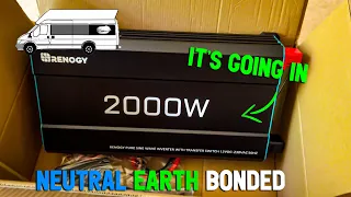 Renogy 2000w Pure Sine Wave Inverter | Unboxing | Neutral Earth bonded Install