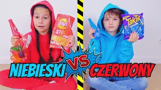 CZERWONE vs NIEBIESKIE 24h Tylko Jeden Kolor Challenge