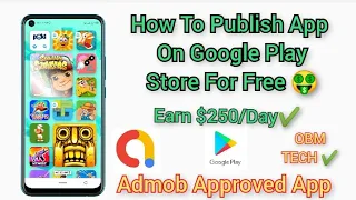How To Publish App On Google play store For Free #Admob Supported App Store ✔️