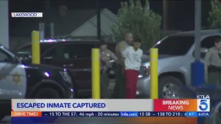 Escaped inmate recaptured at Lakewood Walmart