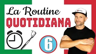 DAILY ROUTINE IN ITALIAN -  Italian Listening & Comprehension  Exercise [video in slow Italian]