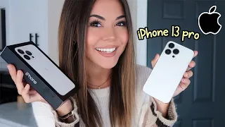 UNBOXING NEW IPHONE 13 PRO SILVER!