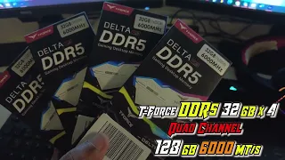 Team Delta T-Force DDR5 32GB x 4 Ram 6000Mhz upgradation