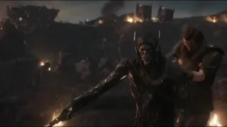 Avengers Endgame- Hawkeye past the gauntlet to Black Panther