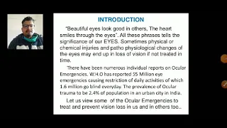 Ocular emergency