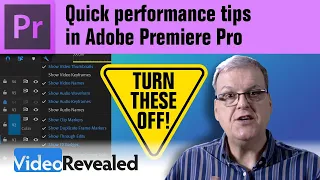 Quick performance tips in Adobe Premiere Pro