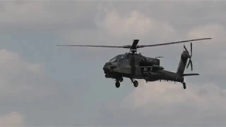 RIAT 2018 Royal Netherlands Air Force Boeing Ch-47D/F Chinook and AH-64D Apache
