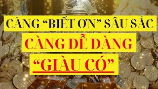 Càng BIẾT ƠN Sâu Sắc Càng Dễ Dàng Thu Hút TIỀN BẠC Càng Giàu Có